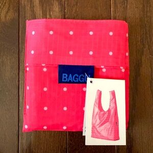 NWT - Baggu Pink Polkadot Reusable Bag